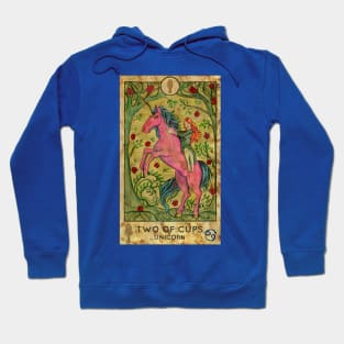 Two Of Cups. Minor Arcana Tarot Card Design. Hoodie